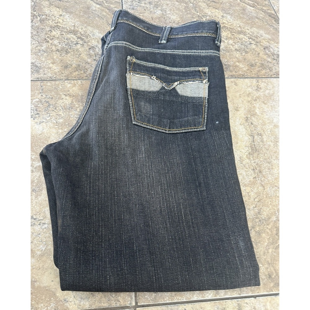 DKNY Jeans Men's 38X32 Black  Brooklyn Jean Denim Blemish on back Pocket